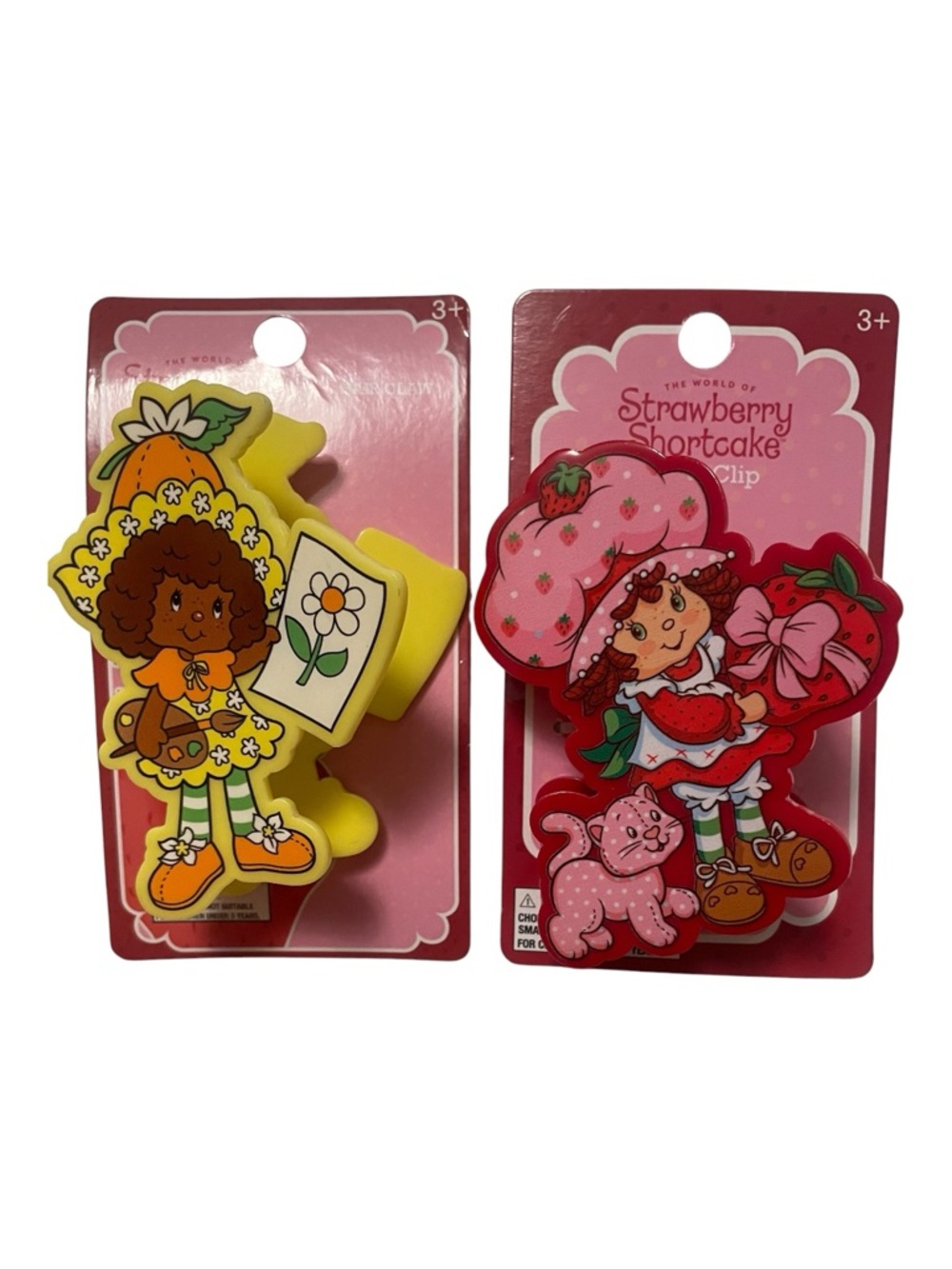 Strawberry Shortcake & Orange Blossom Hair Clips - New (2)
